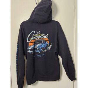 Vintage GM 1969‎ Cheverolet Camaro XL Black Graphic Hoodie Men's Unisex Grunge